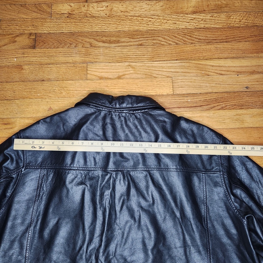 Vintage Wilsons M.Julian Leather Jacket Mens 3XL Black Full Zip Biker Pockets - Picture 16 of 16